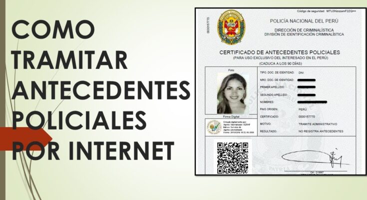 Certificado de antecedentes penales online